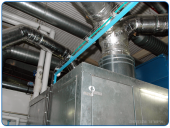 Installation of piping for air purification system